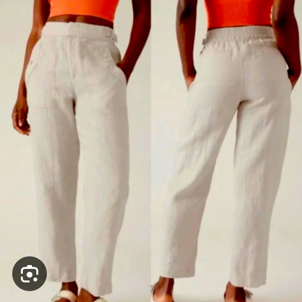 Athleta Voyager Linen Pant 10T